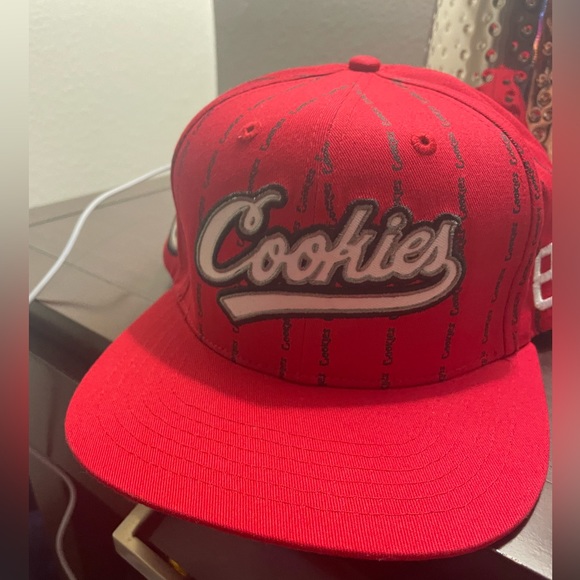 Authentic Cookies Snapback Hat;belk,red,&white. One size fit all NWOT. - Picture 2 of 6